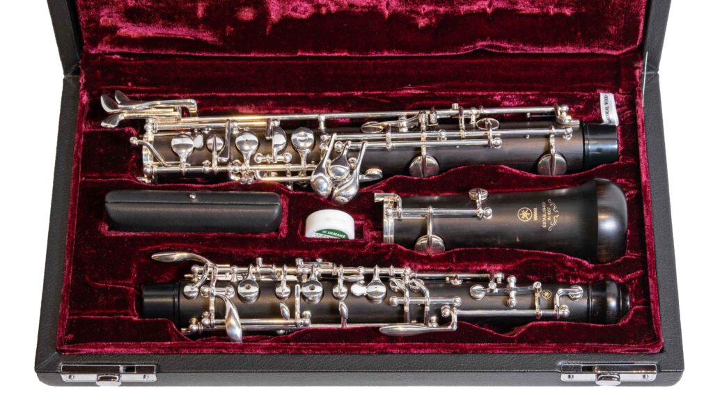 Gebrauchte Oboe Yamaha Modell 431, zerlegt im Etui